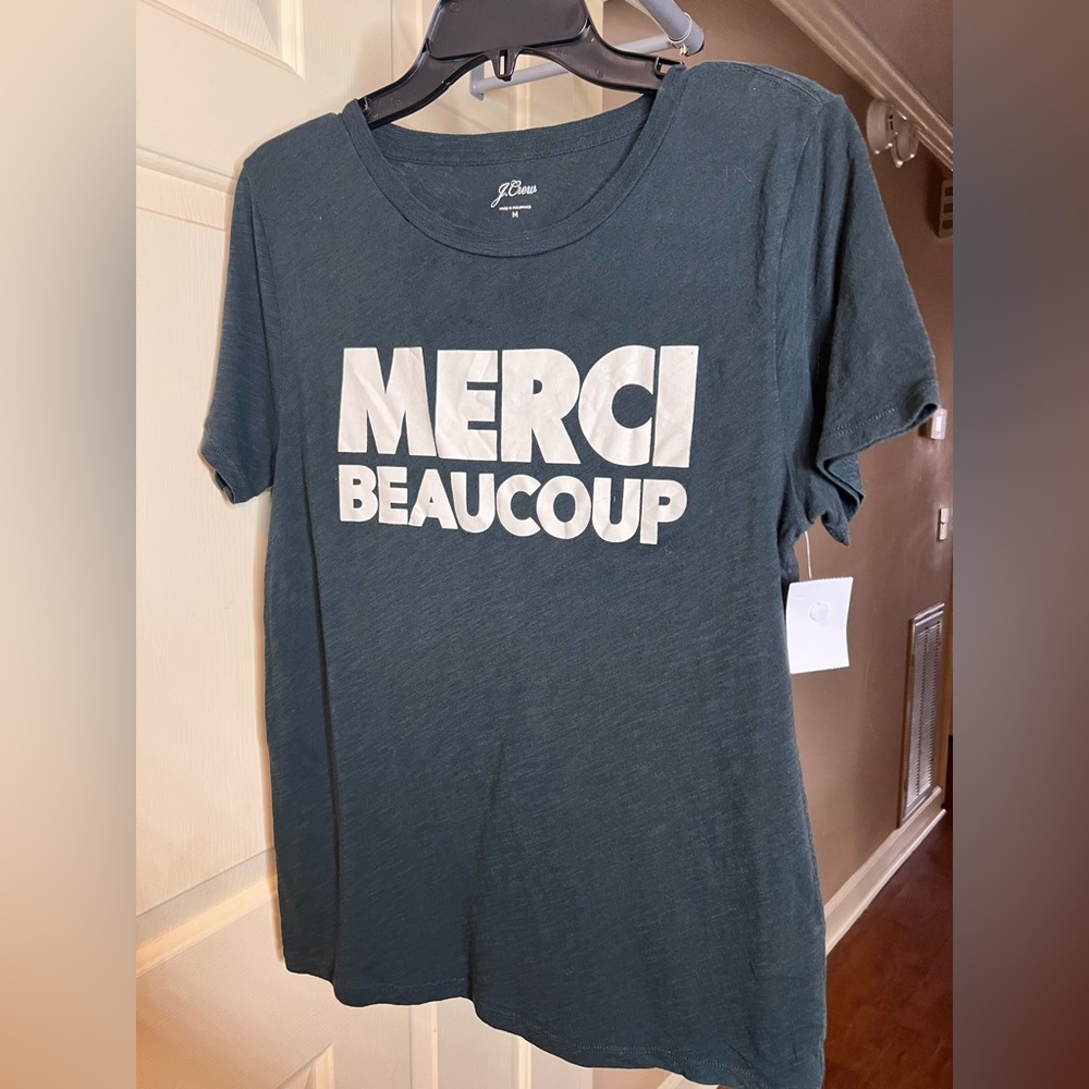 NEW J CREW Graphic Tee sz M